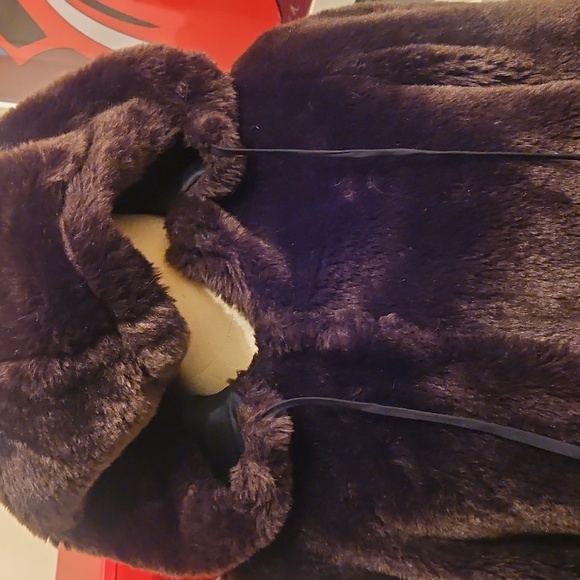 Morgane Le Fay Dark Brown Teddy Jacket - Picture 10 of 10